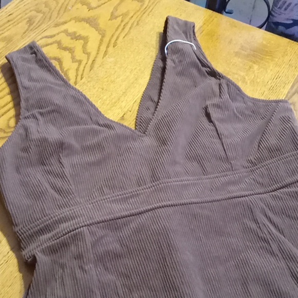 HALARA DRESS Womens Large BROWN CORDUROY Work Casual NEW - Picture 8 of 8